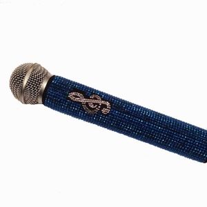 Rhinestone Treble Clef microphone sleeve